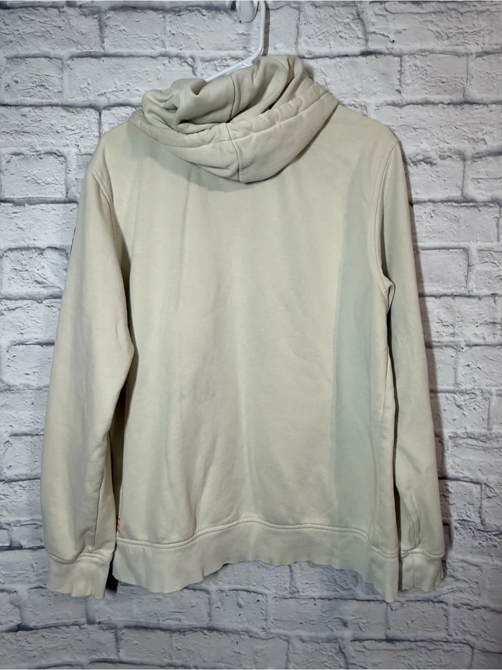 The North Face Men's Cream Logo Hoodie Sweater, Large